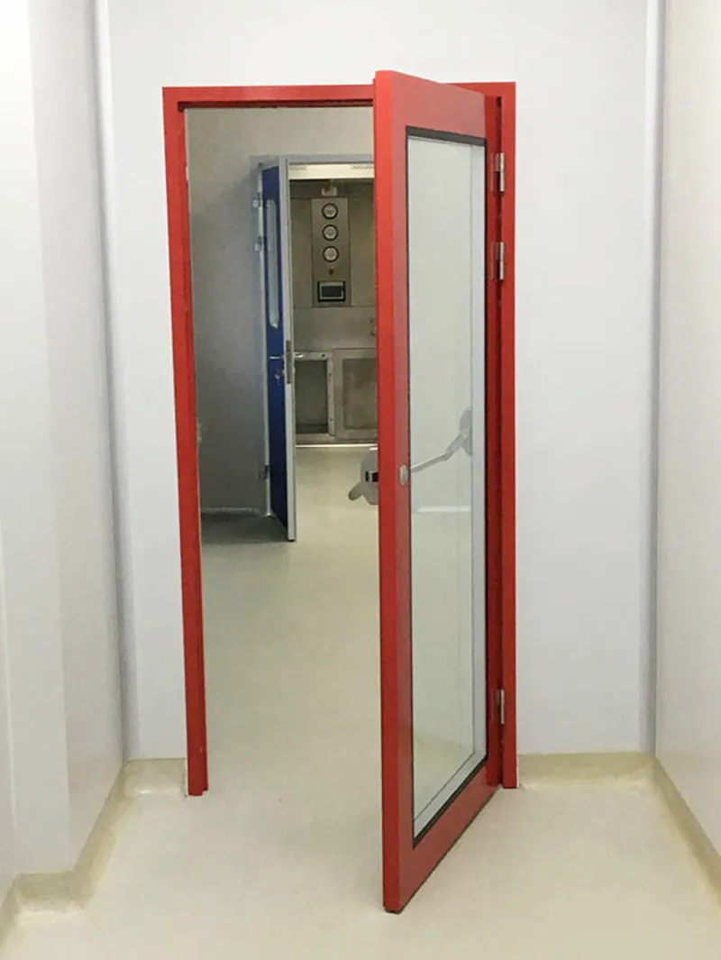 Clean room emergency escape door